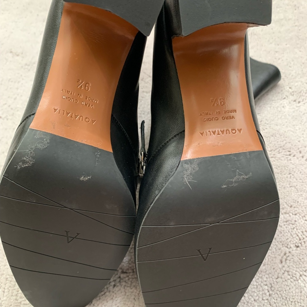 Aquatalia Black Heeled Boots size 9.5 - Picture 10 of 11